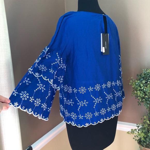 ⭐️ Vero Moda Patrice Embroidered Eyelet Bell Sleeve - Picture 8 of 16